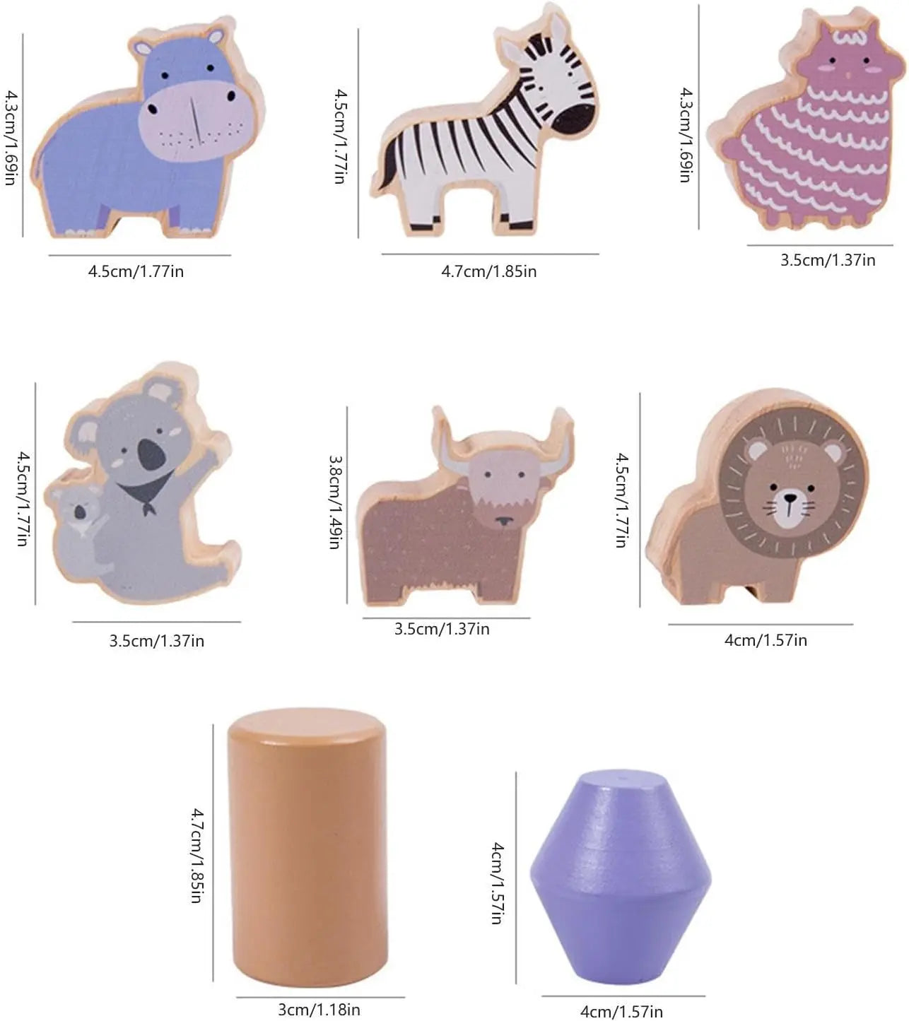 Empileurs de Figurines en bois - Animal Balance™