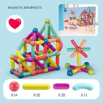 Bâtons et blocs créatifs aimantés - MagnetixPlay™ - J'aime mes enfants