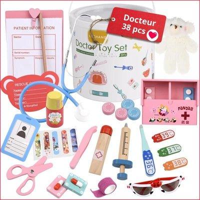 Kit médicale en bois pour enfant - Doctor-Kid™ - J'aime mes enfants