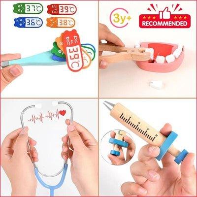 Kit médicale en bois pour enfant - Doctor-Kid™ - J'aime mes enfants