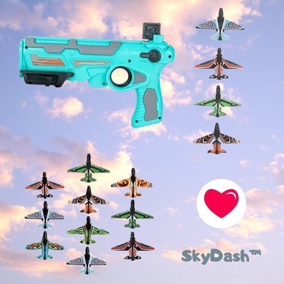 Lanceur d'avion en mousse - SkyDash™ - J'aime mes enfants