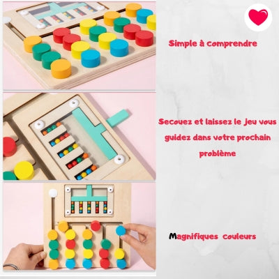 Jeu de logique Rainbow Mind™ de Montessori  3 ans +