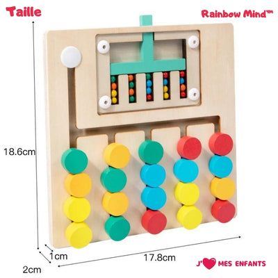 Jeu de logique Rainbow Mind™ de Montessori  3 ans +