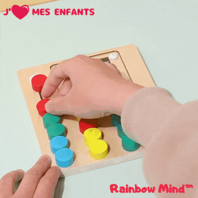 Jeu de logique Rainbow Mind™ de Montessori  3 ans +