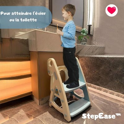 Tabouret sécurisé StepEase™ pour enfants - J'aime mes enfants